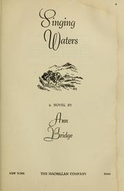 Cover of: Singing waters: a novel