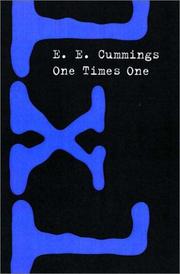 Cover of: 1 x 1 (one times one) by E. E. Cummings