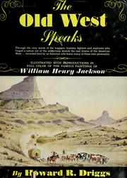 Cover of: The Old West speaks. by Driggs, Howard R.