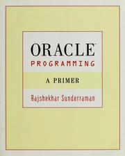 Cover of: Oracle programming: a primer