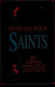 Cover of: The one year book of saints