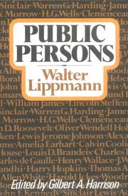 Cover of: Public persons