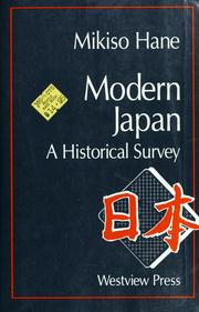 Cover of: Modern Japan by Mikiso Hane