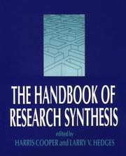 Cover of: The Handbook of research synthesis by edited by Harris Cooper and Larry V. Hedges.