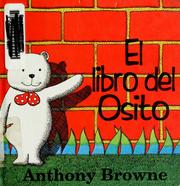 Cover of: El libro del osito by Anthony Browne