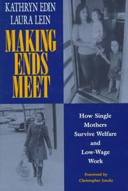 Cover of: Making ends meet by Kathryn Edin