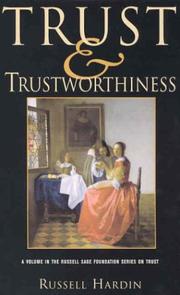 Cover of: Trust and Trustworthiness