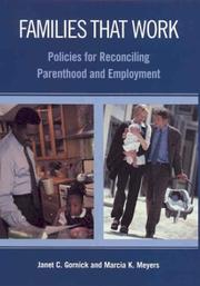 Cover of: Families That Work: Policies for Reconciling Parenthood and Employment