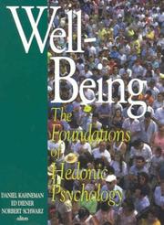 Cover of: Well-Being by Daniel Kahneman, Ed Diener, Norbert Schwarz