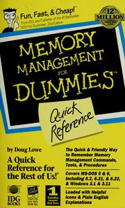 Cover of: Memory Management for Dummies Quick Reference