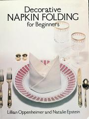 Cover of: Decorative napkin folding for beginners