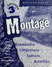 Cover of: Montage: grammaire littérature culture activites