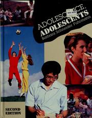 Cover of: Adolescence, adolescents by Barbara Schneider Fuhrmann