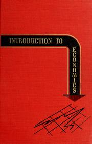 Cover of: Introduction to economics. by Theodore Morgan