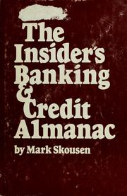 Cover of: The insider's banking & credit almanac