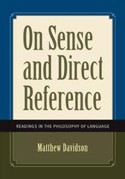 Cover of: On Sense and Direct Reference: Readings in the Philosophy of Language