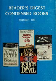 Reader's Digest Condensed Books--Volume 1 1983 by Joseph W. Hotchkiss