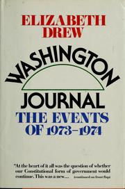 Cover of: Washington journal by Elizabeth A. Drew