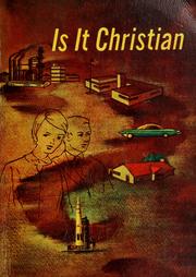 Cover of: Is it Christian ?