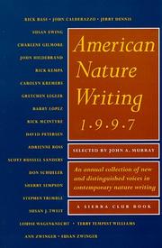 Cover of: American Nature Writing 1997