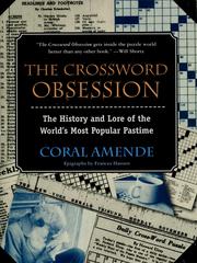 Cover of: The Crossword Obsession by Coral Amende