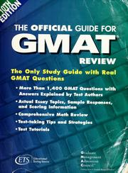 Cover of: The Official guide for GMAT review