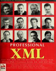 Cover of: Professional XML by Richard Anderson ... [et al.].