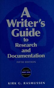 Cover of: A writer's guide to research and documentation