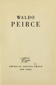 Cover of: Waldo Peirce. | Waldo Peirce