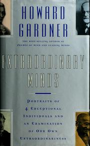Cover of: Extraordinary minds: portraits of exceptional individuals and an examination of our extraordinariness