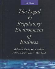 Cover of: The legal and regulatory environment of business by Robert N. Corley ... [et al.].