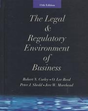 Cover of: The legal and regulatory environment of business