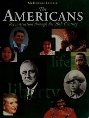 Cover of: The Americans: Reconstruction through the 20th century