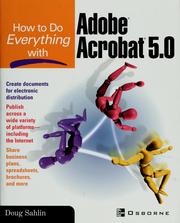 Cover of: How to do everything with Adobe Acrobat 5.0 by Doug Sahlin
