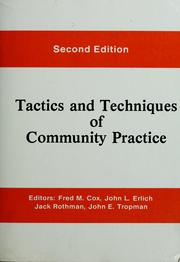 Cover of: Tactics and techniques of community practice