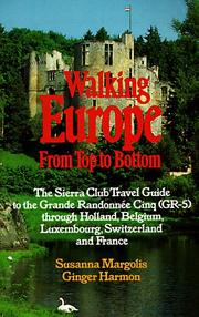 Cover of: SC-WALKING EUROPE (Sierra Club Adventure Travel Guides)