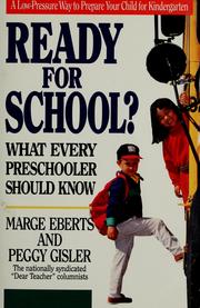 Cover of: Ready for school? by Marjorie Eberts