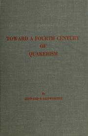 Cover of: Toward a fourth century of Quakerism: a collection of essays.