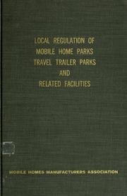 Cover of: Local regulation of mobile home parks by Frederick Haigh Bair, Jr.