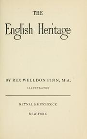 Cover of: The English heritage