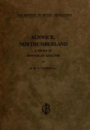 Cover of: Alnwick, Northumberland: a study in town-plan analysis