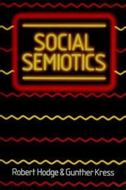 Cover of: Social semiotics by Hodge, Bob