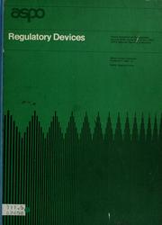 Cover of: Regulatory devices by Short course chairman: Frederick H. Bair, Jr. Editor: Virginia Curtis.
