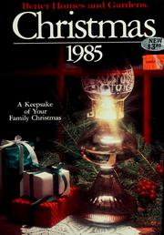 Cover of: Better homes & gardens christmas: 1985