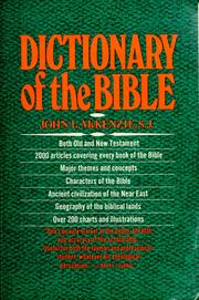 Cover of: Dictionary of the Bible by John L. McKenzie
