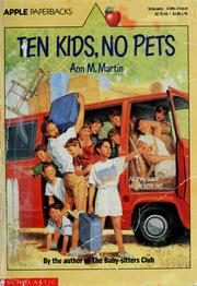 Cover of: Ten kids, no pets by Ann M. Martin