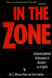 Cover of: In the zone by J. Mitchell Perry