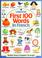 Cover of: The First Hundred Words in French (Usborne First Hundred Words)