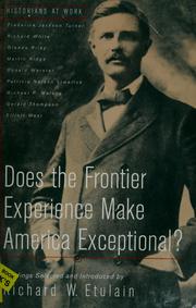 Cover of: Does the frontier experience make America exceptional?