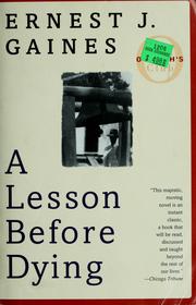 Cover of: A lesson before dying